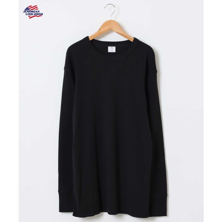 ブラック | クルーネック長袖Tシャツ | JEMORGAN