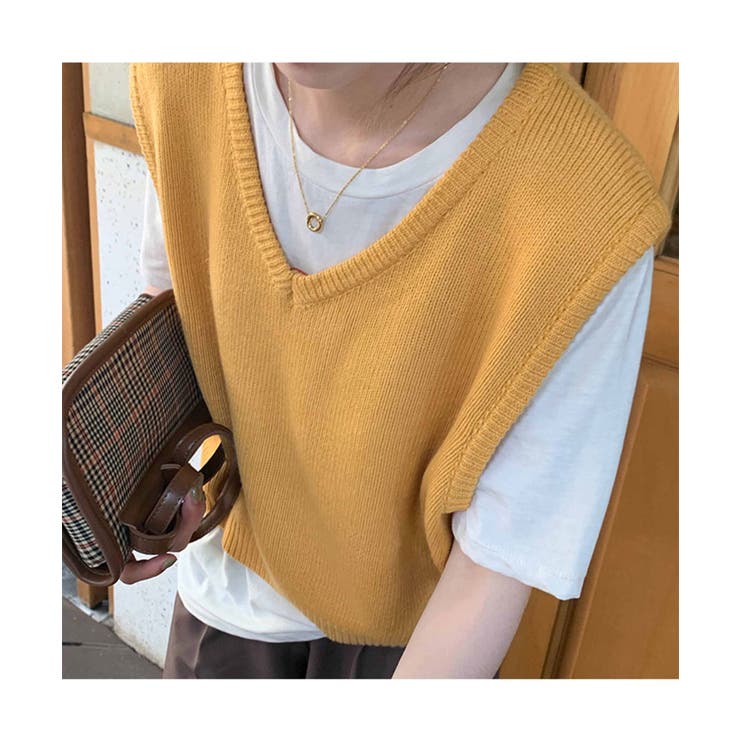 ルーズショートニットベスト | Jewelobe | 詳細画像10 