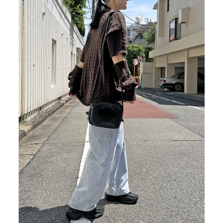 アームウォーマー付きケーブル半袖プルオーバー | Jewelobe | 詳細画像17 