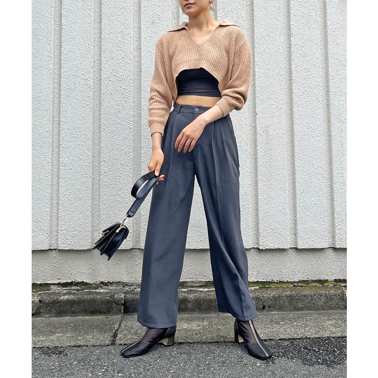 ポロカラーUネック変形ショートプルオーバー | Jewelobe | 詳細画像11 