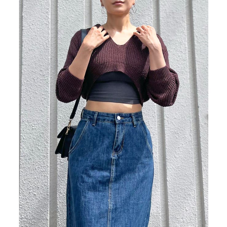 ポロカラーUネック変形ショートプルオーバー | Jewelobe | 詳細画像15 