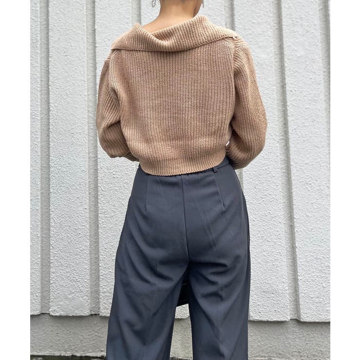 ポロカラーUネック変形ショートプルオーバー | Jewelobe | 詳細画像8 