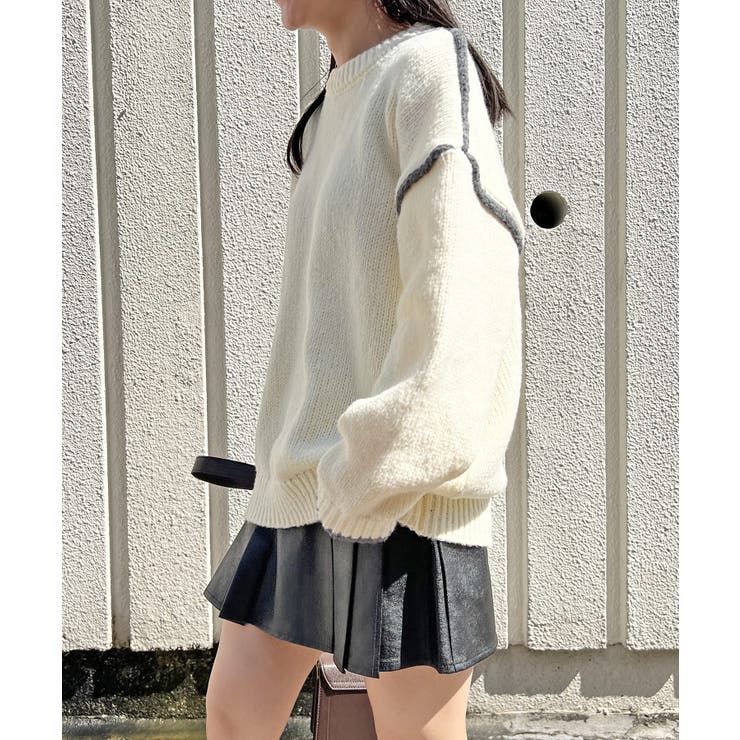 バイカラーニットプルオーバー | Jewelobe | 詳細画像11 