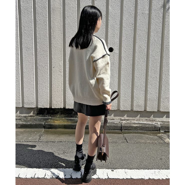 バイカラーニットプルオーバー | Jewelobe | 詳細画像15 