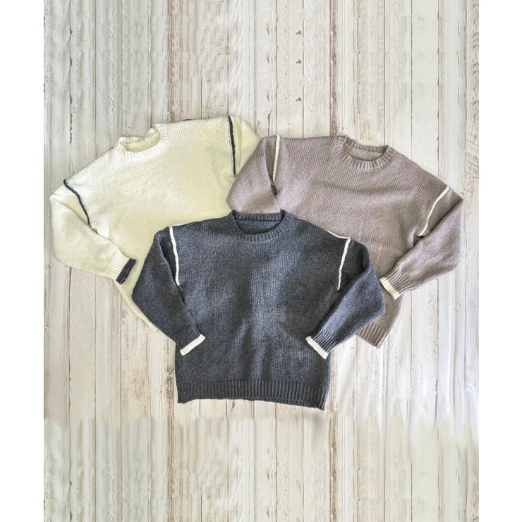 バイカラーニットプルオーバー | Jewelobe | 詳細画像16 