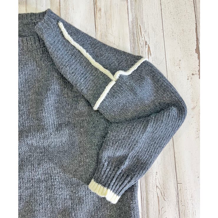 バイカラーニットプルオーバー | Jewelobe | 詳細画像17 