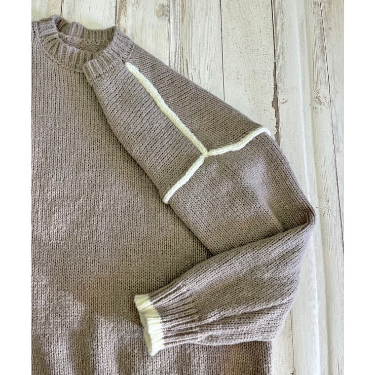 バイカラーニットプルオーバー | Jewelobe | 詳細画像18 