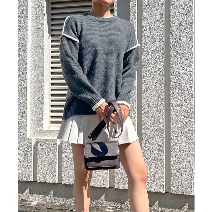 バイカラーニットプルオーバー | Jewelobe | 詳細画像2 