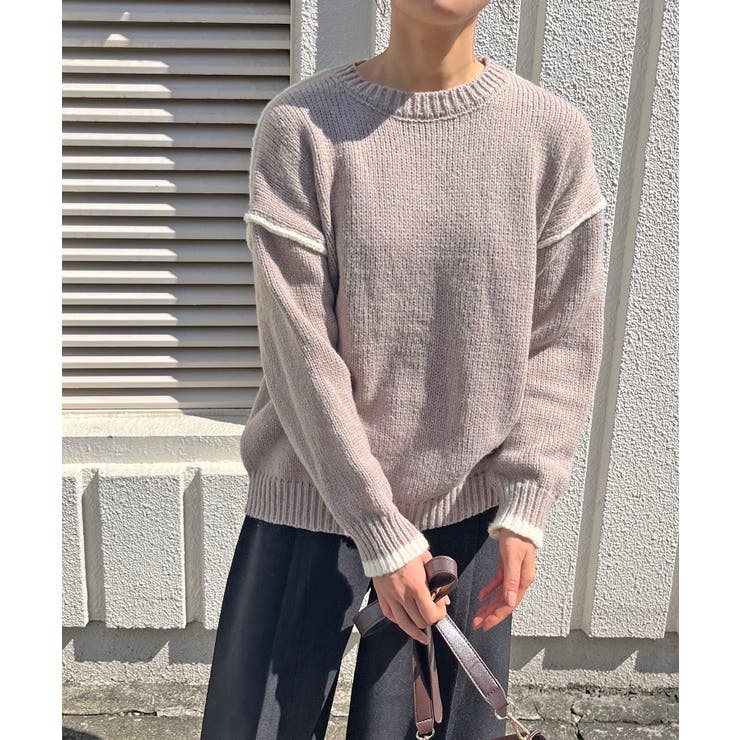 バイカラーニットプルオーバー | Jewelobe | 詳細画像6 