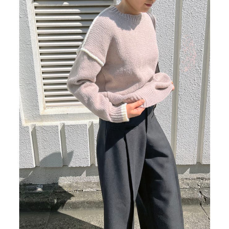 バイカラーニットプルオーバー | Jewelobe | 詳細画像7 