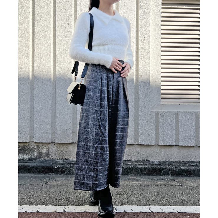 衿付きシャギーニットプルオーバー | Jewelobe | 詳細画像3 