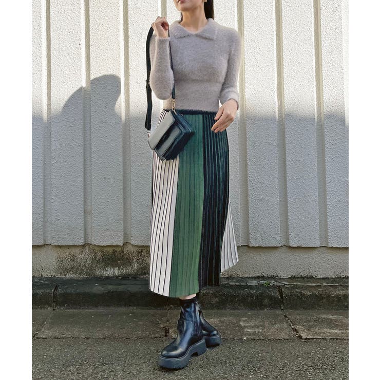 衿付きシャギーニットプルオーバー | Jewelobe | 詳細画像5 