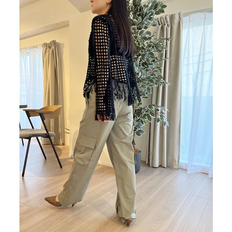 フリンジメッシュトップス | Jewelobe | 詳細画像12 