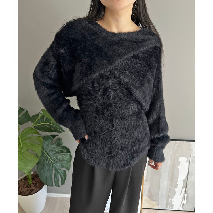 シャギーニットカシュクールボレロ＆イレヘムキャミソールアンサンブル | Jewelobe | 詳細画像30 