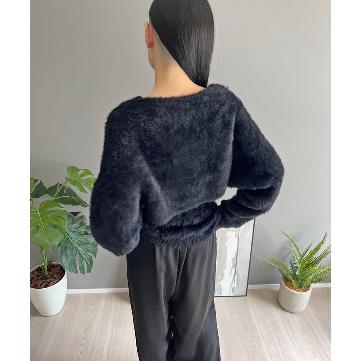 シャギーニットカシュクールボレロ＆イレヘムキャミソールアンサンブル | Jewelobe | 詳細画像33 