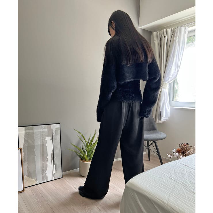 シャギーニットカシュクールボレロ＆イレヘムキャミソールアンサンブル | Jewelobe | 詳細画像39 