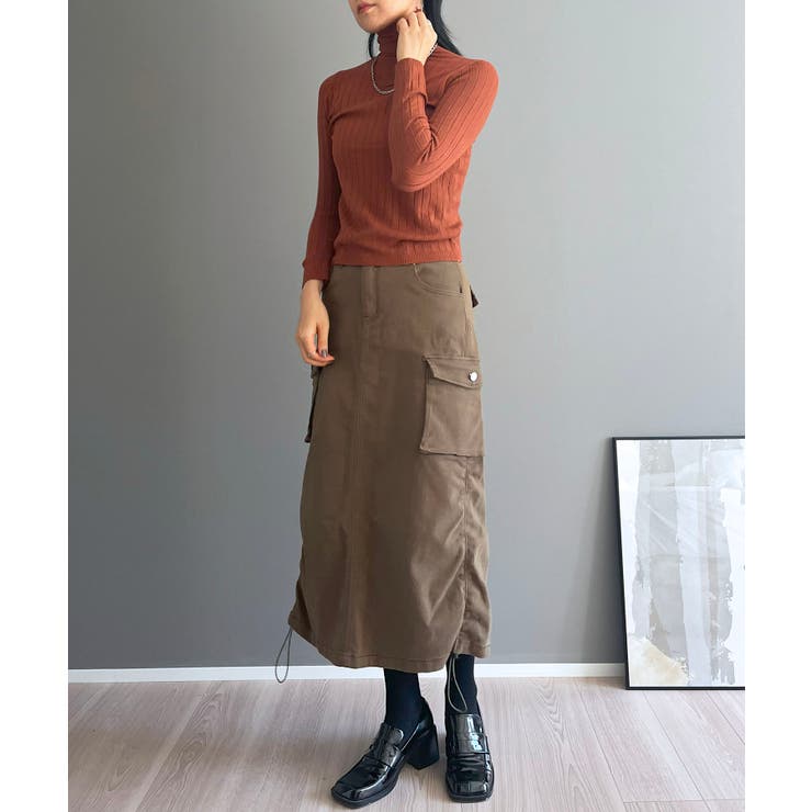 ワイドリブタイトタートルニットトップス | Jewelobe | 詳細画像23 