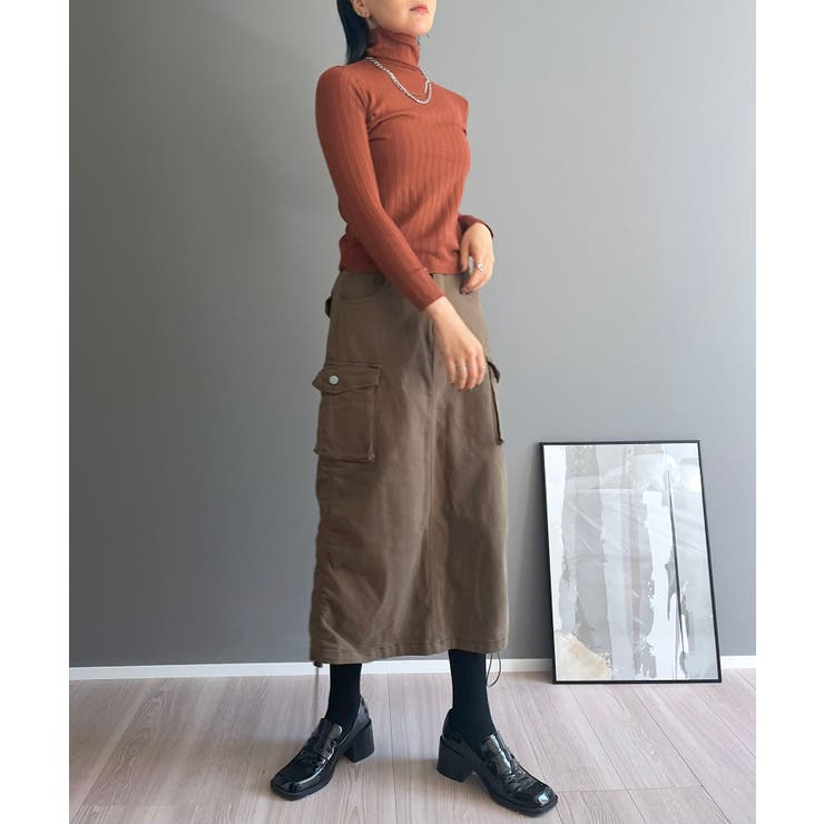 ワイドリブタイトタートルニットトップス | Jewelobe | 詳細画像24 