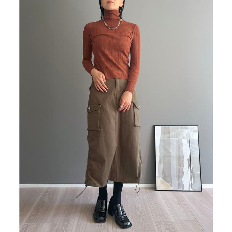 ワイドリブタイトタートルニットトップス | Jewelobe | 詳細画像27 