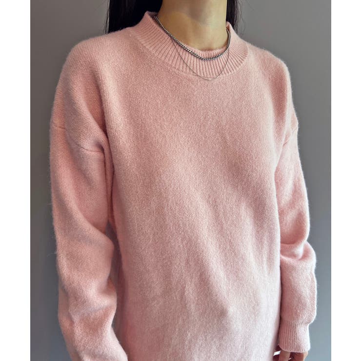 モヘアライクカーブヘムオーバーニット | Jewelobe | 詳細画像11 