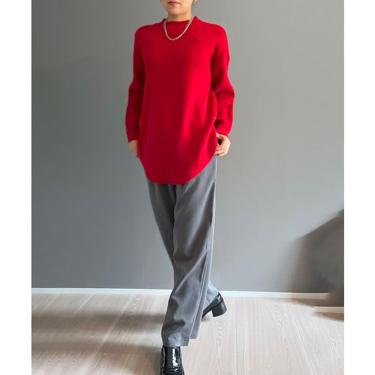 モヘアライクカーブヘムオーバーニット | Jewelobe | 詳細画像19 