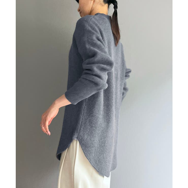 モヘアライクカーブヘムオーバーニット | Jewelobe | 詳細画像25 