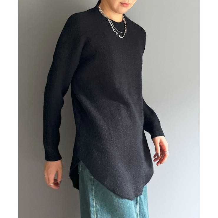 モヘアライクカーブヘムオーバーニット | Jewelobe | 詳細画像34 