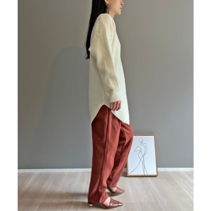 モヘアライクカーブヘムオーバーニット | Jewelobe | 詳細画像7 