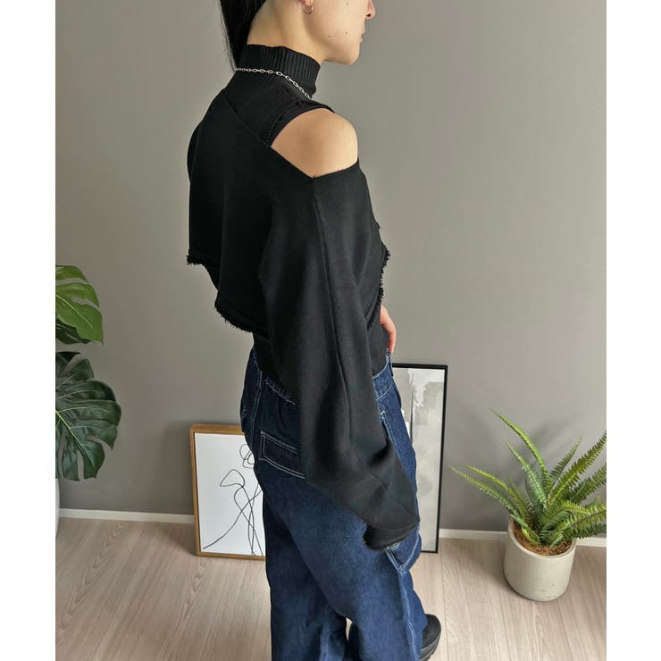 ショートボレロ×ハイネックノースリニット アンサンブル | Jewelobe | 詳細画像21 