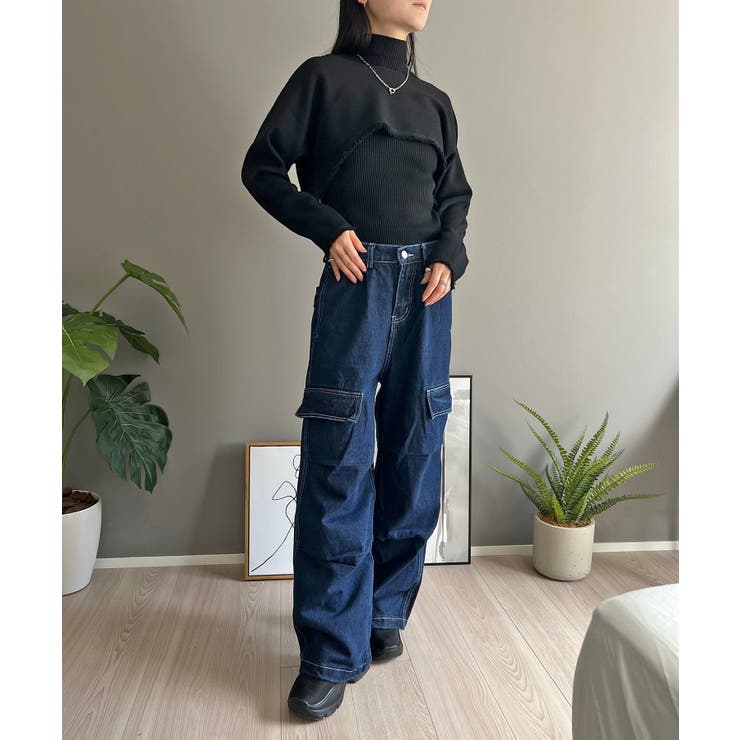 ショートボレロ×ハイネックノースリニット アンサンブル | Jewelobe | 詳細画像25 