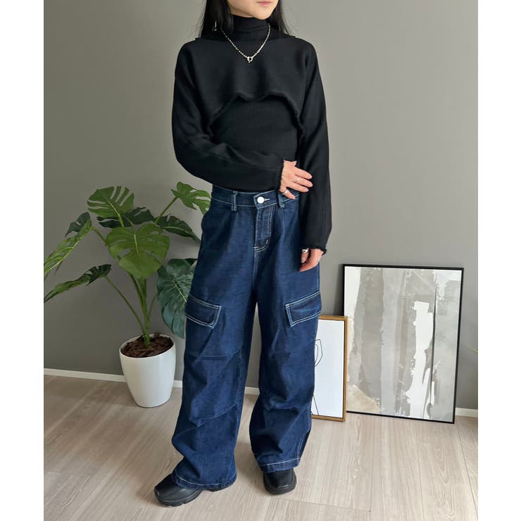 ショートボレロ×ハイネックノースリニット アンサンブル | Jewelobe | 詳細画像26 