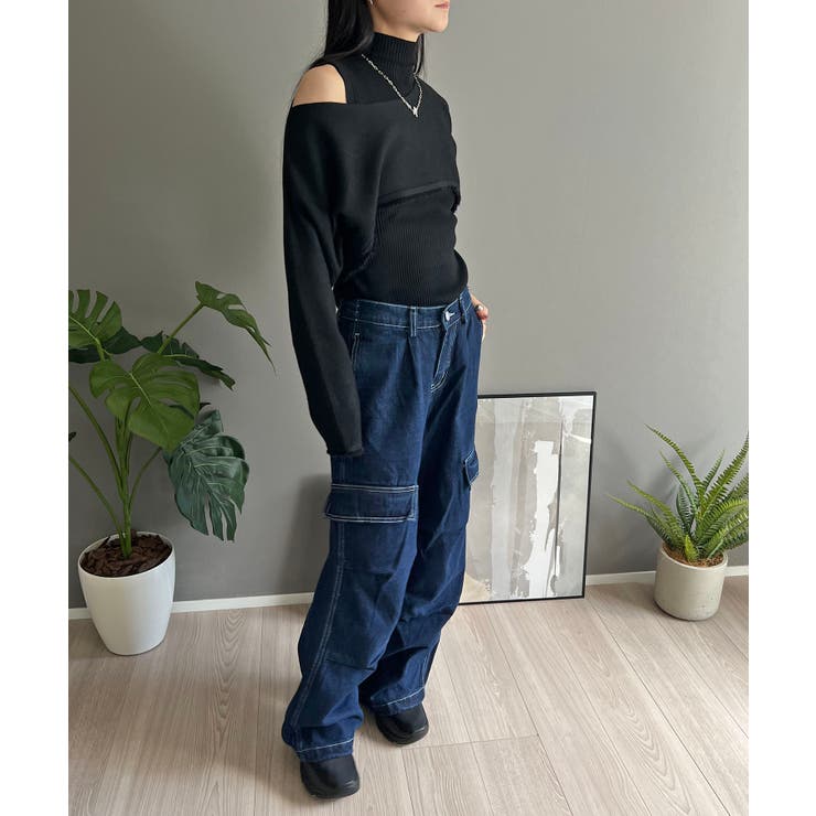 ショートボレロ×ハイネックノースリニット アンサンブル | Jewelobe | 詳細画像28 