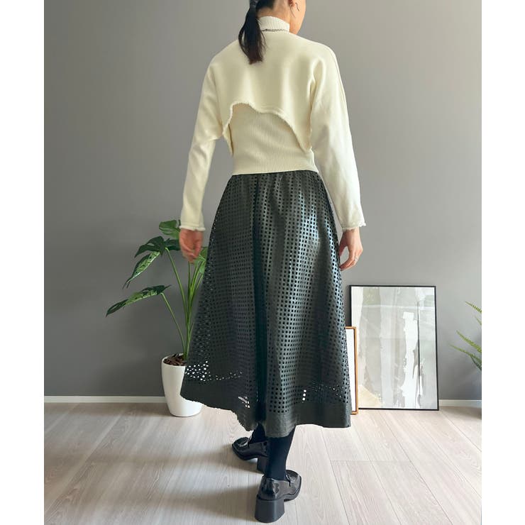 ショートボレロ×ハイネックノースリニット アンサンブル | Jewelobe | 詳細画像8 