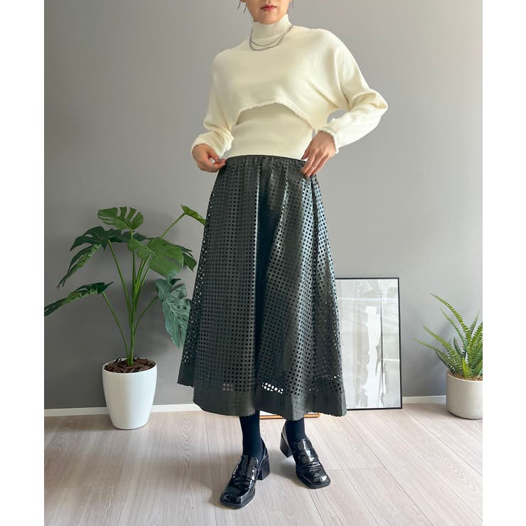 ショートボレロ×ハイネックノースリニット アンサンブル | Jewelobe | 詳細画像9 