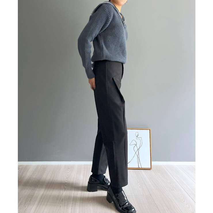 ハーフジップワイドカラーニットプルオーバー | Jewelobe | 詳細画像27 