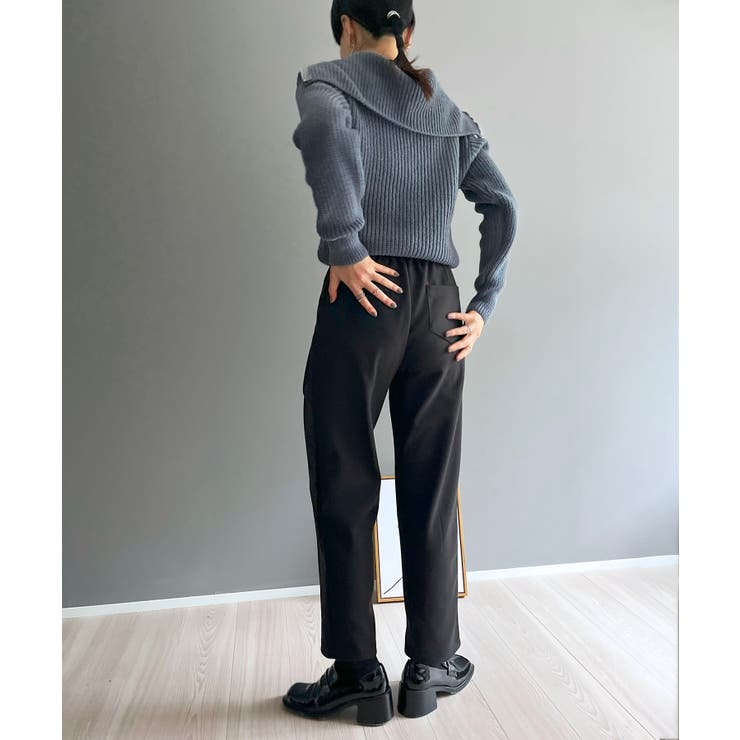 ハーフジップワイドカラーニットプルオーバー | Jewelobe | 詳細画像28 