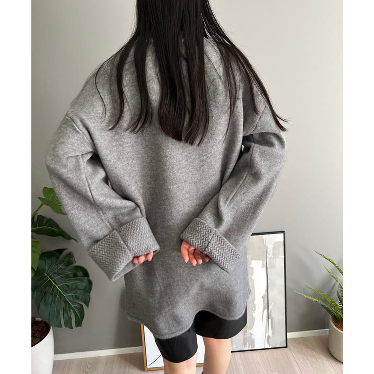 ロールアップスリーブオーバーミドルニット | Jewelobe | 詳細画像17 