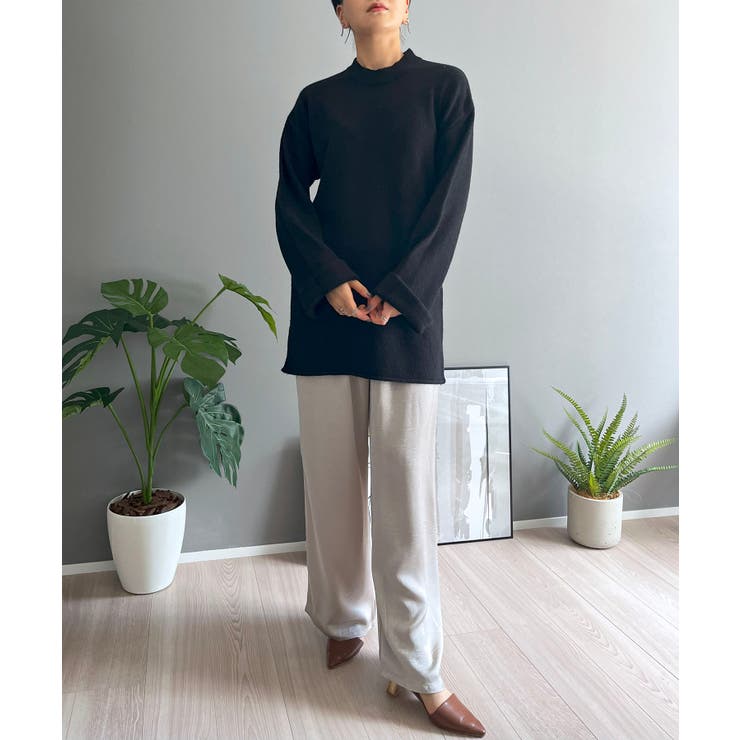 ロールアップスリーブオーバーミドルニット | Jewelobe | 詳細画像27 