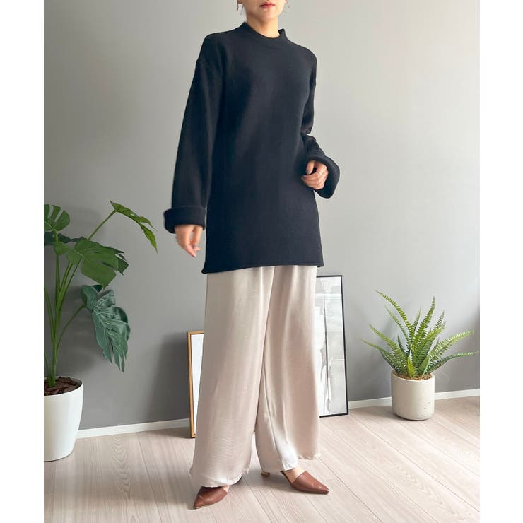 ロールアップスリーブオーバーミドルニット | Jewelobe | 詳細画像28 