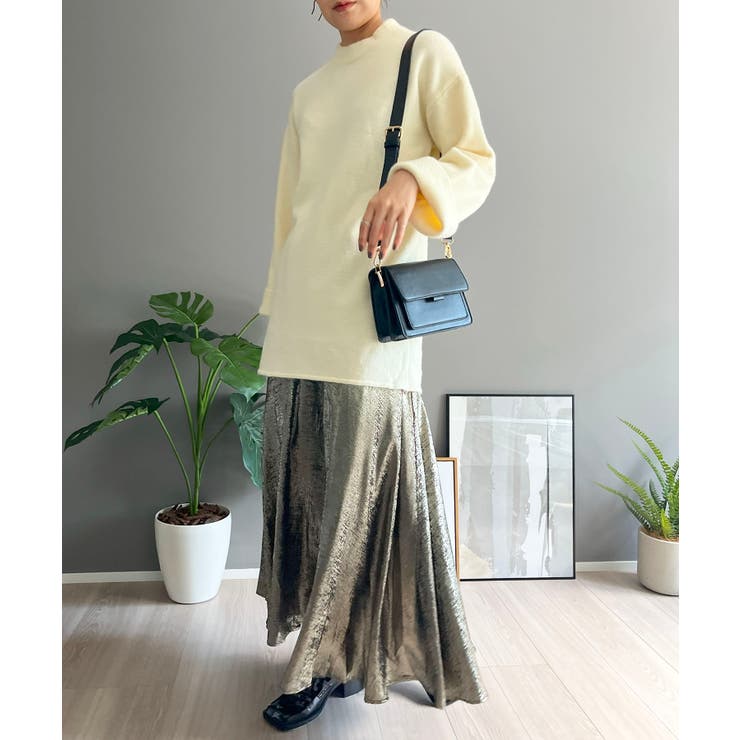 ロールアップスリーブオーバーミドルニット | Jewelobe | 詳細画像6 