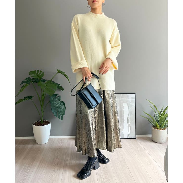 ロールアップスリーブオーバーミドルニット | Jewelobe | 詳細画像8 