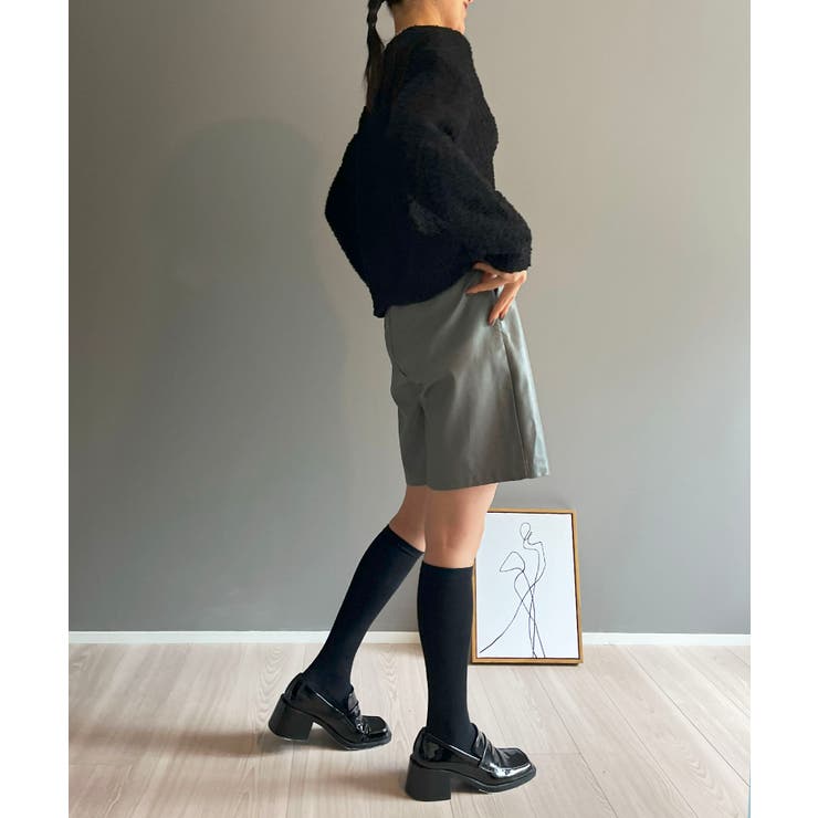 ゆるシルエットVネックブークレーニット | Jewelobe | 詳細画像21 