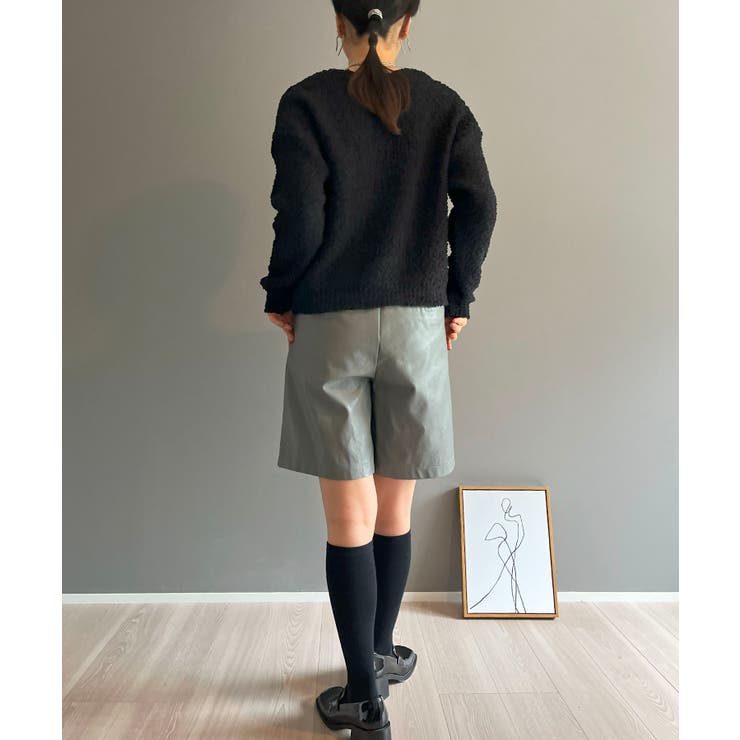 ゆるシルエットVネックブークレーニット | Jewelobe | 詳細画像22 