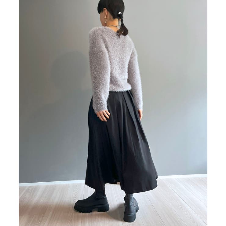 シャロ―Vネックシャギーニットプルオーバー | Jewelobe | 詳細画像27 