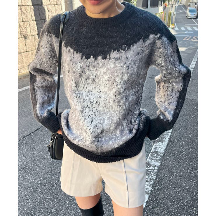 モヘアタッチグラデーションモザイクージャガードニット | Jewelobe | 詳細画像11 