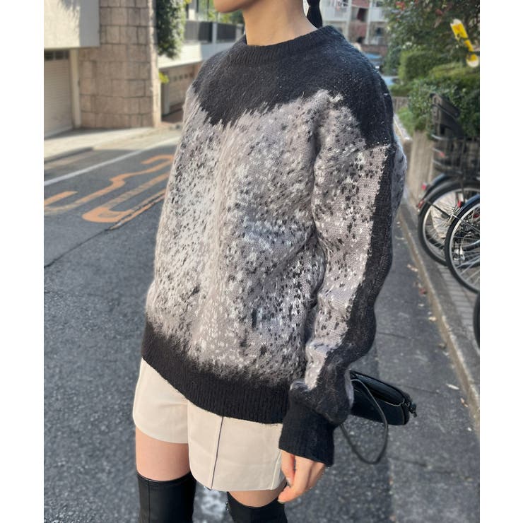 モヘアタッチグラデーションモザイクージャガードニット | Jewelobe | 詳細画像13 