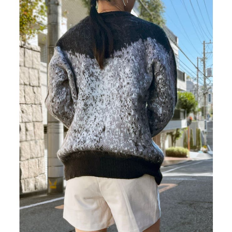 モヘアタッチグラデーションモザイクージャガードニット | Jewelobe | 詳細画像14 