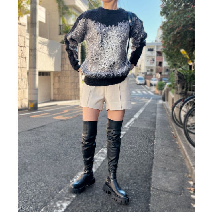 モヘアタッチグラデーションモザイクージャガードニット | Jewelobe | 詳細画像18 