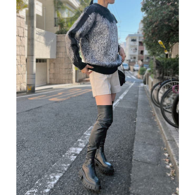 モヘアタッチグラデーションモザイクージャガードニット | Jewelobe | 詳細画像19 