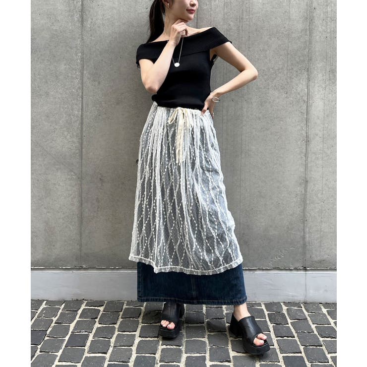 オフショルダーショートニットトップス | Jewelobe | 詳細画像9 